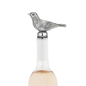 Pewter Bottle Stopper for Bird Lovers - Crafted from Pewter by Twine Living Co