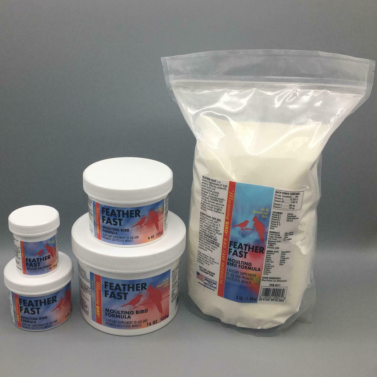 Morning Bird Feather Fast Moulting Bird Formula